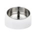 pet feeder 1Pc 304 Stainless Steel Pet Bowl Stainless Steel Pet Feeder Dog Cat Safe Water Drinking for Home Shop Pet Supplies(White)