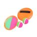 tennis toy ball 1 Set/4pcs Paddle Tennis Toy Ball Toss and Catch Sports Ball Throw Catch Bat Ball Game Set Parents-children Interactive Props for Home (2 Orange Catch Board and 2 Random Color Balls)