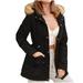 FAIWAD Women s Winter Hooded Puffer Jacket Mid Length Warm Plus Size Zip Adjustable Drawstring Down Jacket