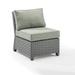 Crosley Furniture Bradenton Outdoor Wicker Sectional Center Chair