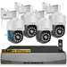 {4K/8.0 Megapixel & PTZ Digital Zoom} 2-Way Audio PoE Dome Outdoor Home Security Camera System Wired Outdoor Surveillance IP Cameras System