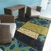 Style Haven Catalina Patchwork Indoor-Outdoor Blue/Green Rug-- 1 9 x 3 9 2 x 3 Accent Outdoor Indoor Entryway Bathroom Patio Rectangle