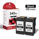 245XL Ink Cartridge High Yield Black - Replacement for Canon 245 PIXMA MX490 MX492 MG2522 MG2920 MG2525 Printers 2-Pack