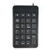 USB numeric keyboard 22 Key USB Universal Keyboard Practical Numeric Keypad Mini Wired Keyboard Simple Number Keyboard for Notebook Computer Laptop (Black)