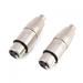 Eatbuy 2Pcs XLR Jack to RCA Adapter 3-Pin XLR Female Jack to RCA Female XLR Jack to RCA Audio Microphone Mic Connector Adapter