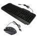 Wired Backlit Keyboard 1Set Wired Backlit Mechanical Keyboard with Mouse USB Keyboard Comfortable Keyboard Gaming Keys Comfy Mouse (Black)