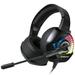 ONIKUMA K6 Gaming Headset Wired PC Gaming headphone for PS5 PS4 Stereo Noise Cancelling Gaming Headset with mic Colorful LED Light for Xbox One S Nintendo Switch PC Laptop Tablet Mobile