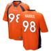 Jonathan Harris Men's Nike Orange Denver Broncos Custom Game Jersey