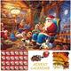 Jigsaw Puzzle Advent Calendar 2023 Christmas Puzzles Santa s Party Puzzle 24 Parts 1000 Pieces Puzzles for Adults Kids Jigsaw Puzzles 1000 Pieces Holiday Puzzle Countdown to Christmas Puzzles Gift