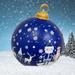 KIHOUT Deals 24 Inch Giant Inflatable Christmas Ball Christmas Decorations Giant Inflatable Ornaments Outdoor Christmas PVC Inflatable Decorated Ball Inflatable Outdoor Holiday Yard Decorations