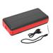 Portable Solar Power Bank ABS 30000mah with White LED Light Charger for Outdoor Camping US Plug 110â€‘240V Black Red