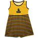 Girls Infant Vive La Fete Gold Wooster College Fighting Scots Striped Tank Top Dress