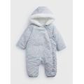 Pastel Floral Frill Trim Snowsuit Up to 3 mths