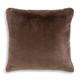 Habitat Faux Fur Cushion - Chocolate - 43x43cm