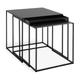 Habitat Loft Living Nest of 3 Tables - Black