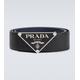 Prada Logo buckle leather belt