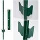 Metal Fence Posts 105cm for wire-netting fences - grün