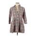 Gap Casual Dress - Shirtdress Collared 3/4 sleeves: Pink Print Dresses - Women's Size Medium