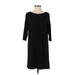 J.Jill Casual Dress - Shift: Black Print Dresses - Women's Size Small Petite