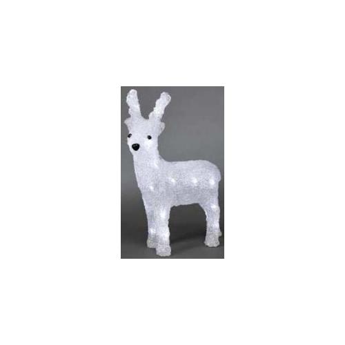 Konstsmide Acrylic reindeer 23cm, LED Weiß 24 Lampen