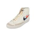 NIKE Blazer Mid '77 Sneakers White Trainers Men FJ4827 100 (White, UK Footwear Size System, Adult, Men, Numeric, Medium, 8)