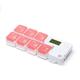 Honent Electronic Pill Reminder, Automatic Pill Dispenser with Reminder, Pill Box Electronic Digital Pill Box Pill Box, Weekly Digital Pill Organizer for Daily Use,C
