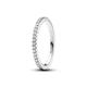 Pandora Timeless Sterling silver eternity ring with clear cubic zirconia, 54