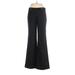 Tory Burch Wool Pants - Mid/Reg Rise: Black Bottoms - Women's Size 6