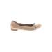 Attilio Giusti Leombruni Flats: Tan Print Shoes - Women's Size 38 - Round Toe