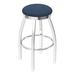 Holland Bar Stool 802 Misha Swivel Stool Upholstered/Metal in Gray/Blue | Bar Stool (30" Seat Height) | Wayfair 80230CH024