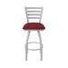 Holland Bar Stool Jackie Swivel Stool Upholstered/Metal in Red/Gray/Black | Counter Stool (25" Seat Height) | Wayfair 41025AN016