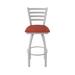 Holland Bar Stool Jackie Swivel Stool Upholstered/Metal in Red/Gray | Extra Tall (36" Seat Height) | Wayfair 41036AN021