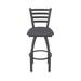 Holland Bar Stool Jackie Swivel Stool Upholstered/Metal in Gray | Bar Stool (30" Seat Height) | Wayfair 41030PW004