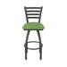Holland Bar Stool Jackie Swivel Stool Upholstered/Metal in Green/Gray/Brown | Bar Stool (30" Seat Height) | Wayfair 41030PW015