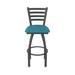 Holland Bar Stool Jackie Swivel Stool Upholstered/Metal in Green/Gray/Brown | Bar Stool (30" Seat Height) | Wayfair 41030PW022