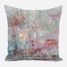 East Urban Home Samye Linen Throw Pillow Polyester/Polyfill/Linen in Orange/Pink/Yellow | 22 H x 22 W x 4 D in | Wayfair