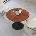 George Oliver Dining Table w/ Round MDF Table Top & Metal Base Wood/Metal in Black/Brown | 29.36 H x 41.97 W x 42.03 D in | Wayfair