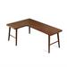 Corrigan Studio® Atta L-Shaped Desk Wood in Brown/Green | 29.53 H x 62.99 W x 39.37 D in | Wayfair 4F96BC700BF44070A4F601E08AE34458