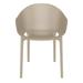 AllModern Farrah Stacking Patio Dining Armchair Plastic/Resin in Brown | 32 H x 21.25 W x 23.6 D in | Wayfair 2F7AFD023EBF4114A1B3888DD1DE2E7B