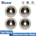 XCAN Saw Blade Diamond Cutting Disc 100x20mm 4''(100mm) Diamond Coated Flat Lap Wheel for Lapidary