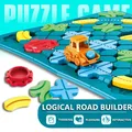 Kids Road Maze Montessori Logical Road Builder Game Assembly Building Puzzle Learning Education Toys