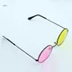 Vintage Round Frame Sunglasses for Cosplay Taking Photo Tool Mixed Color Glasses