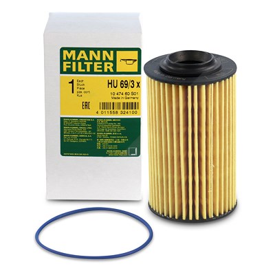 Mann-filter Ölfilter [Hersteller-Nr. HU69/3x] für Saab, Cadillac, Opel, Vauxhall, Chevrolet, Alfa Romeo Image
