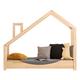 Lit cabane 90x190 sommier inclus naturel