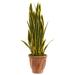 Nearly Natural 3-foot Sansevieria Artificial Plant in Terra Cotta Planter
