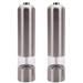 2 Pcs Stainless Electric Salt Pepper Spice Mill Grinder Muller