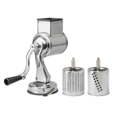 Fantes Suction Base Cheese Grater with 2 Grating Drums