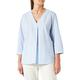 GERRY WEBER Edition Damen 965013-66421 Bluse, Ecru/Weiss/Blau Streifen, 36