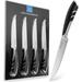 Ultra Sharp Serrated Steak Knives with Comfortable Non-slip Handle Set of 4