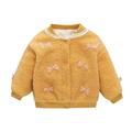 Eashery Girls and Toddlers Lightweight Jacket Long Sleeve Hooded Jacket Baby Boys Girls Top Toddler Girls Jackets (Yellow 2-3 Years)